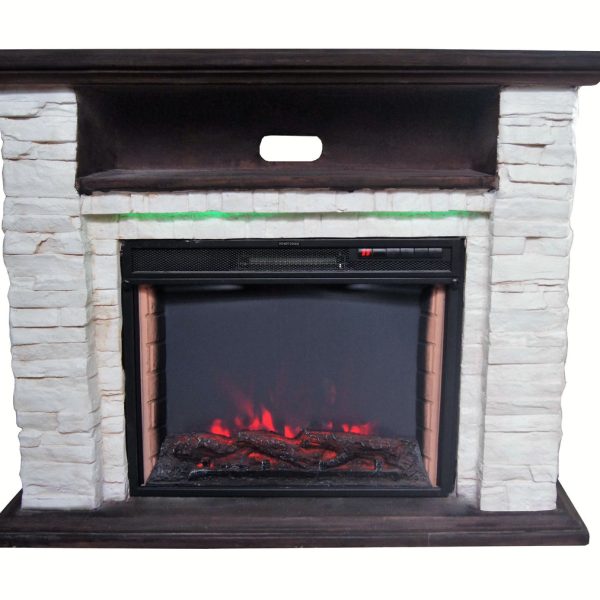 Купить Электрический каминокомплект Bonfire Elison Stone 24  Mood suite ( с подсветкой) - inkamin.com.ua