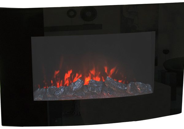 Купить Настенный электрический камин Bonfire EL1118 (закругленная форма) - inkamin.com.ua