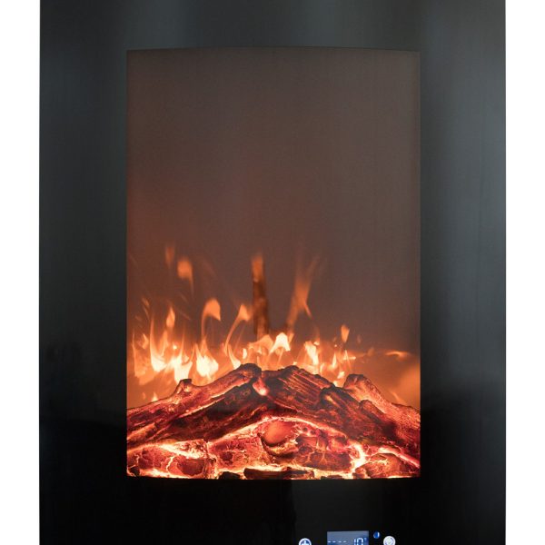 Купить Настенный электрический камин Bonfire RLF-W06 (закругленное стекло) - inkamin.com.ua