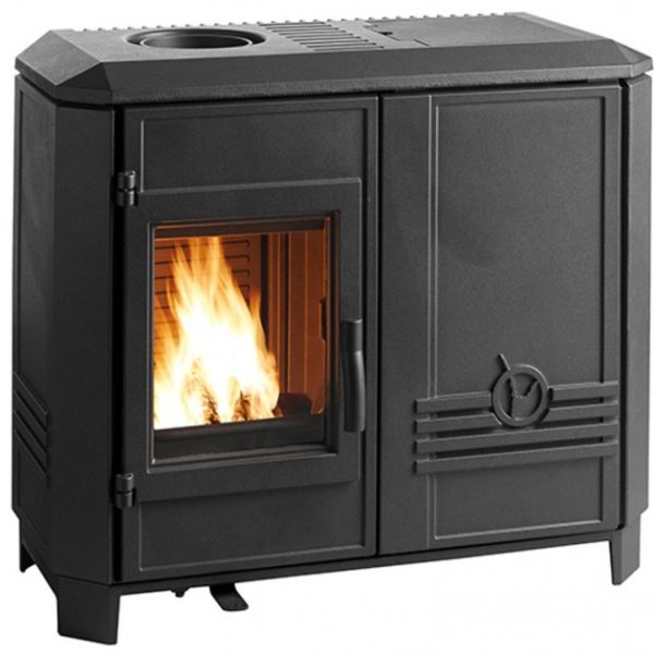 Купить Печь-камин INVICTA CAROLO MIX антрацит пеллеты/дрова 6495-44 - inkamin.com.ua