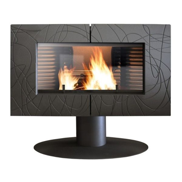 Купить Печь-камин INVICTA SYMPHONIA antracyt - inkamin.com.ua