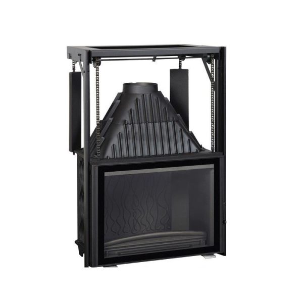 Купить Каминная топка INVICTA 800 Grand Angle REL с подъемной дверцей 6886-43 - inkamin.com.ua