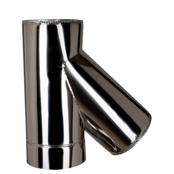 Купить Тройник термо (50мм) 45° Ф130/230 нерж/нерж AiSi321 ≠0