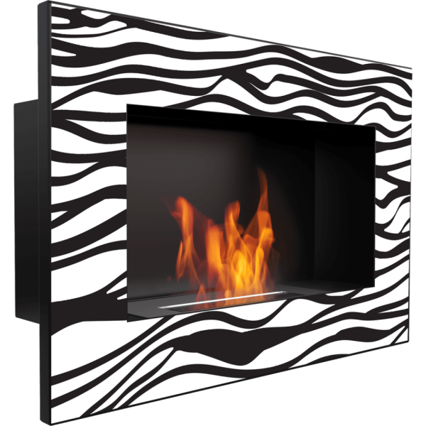 Купить Биокамин Kratki DELTA черный зебра TÜV - inkamin.com.ua
