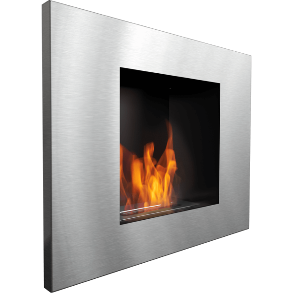 Купить Биокамин Kratki QUAT шлифованая сталь TÜV - inkamin.com.ua